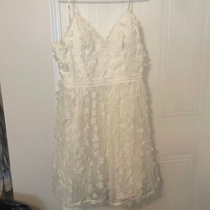 White flower dress medium